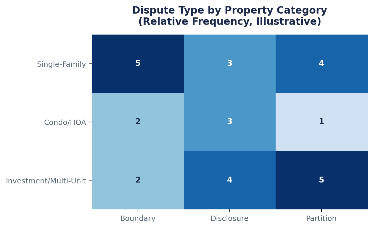How Dispute Type Varies by Property Category