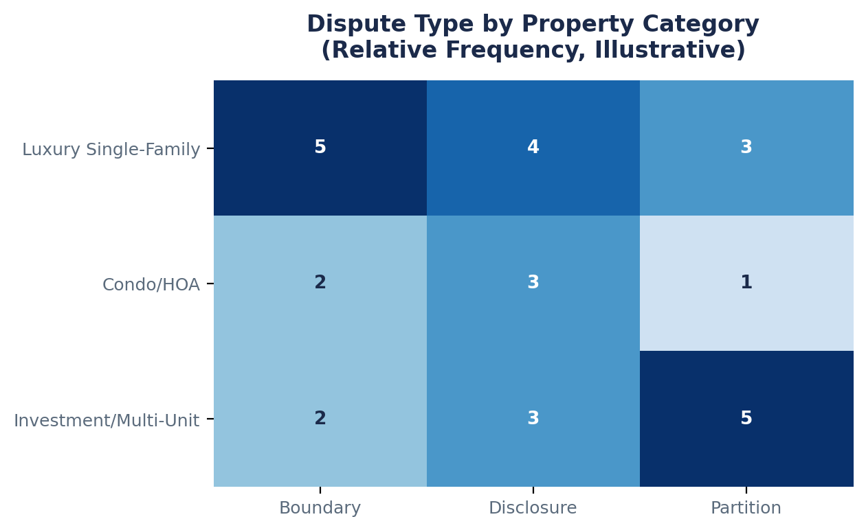 How Dispute Type Varies by Property Category