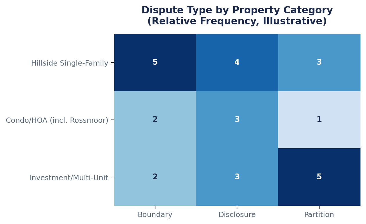 How Dispute Type Varies by Property Category