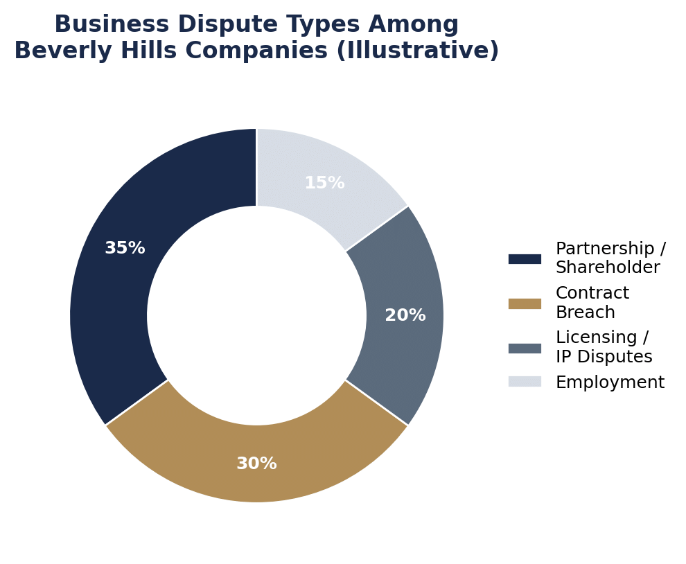 Business Dispute Types Among Beverly Hills Companies