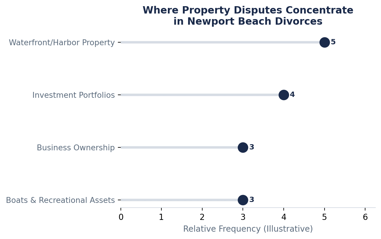 Dividing Waterfront Property, Trusts, and Business Interests
