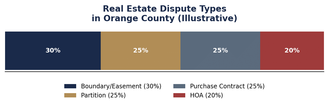 Real Estate Dispute Types in Orange County