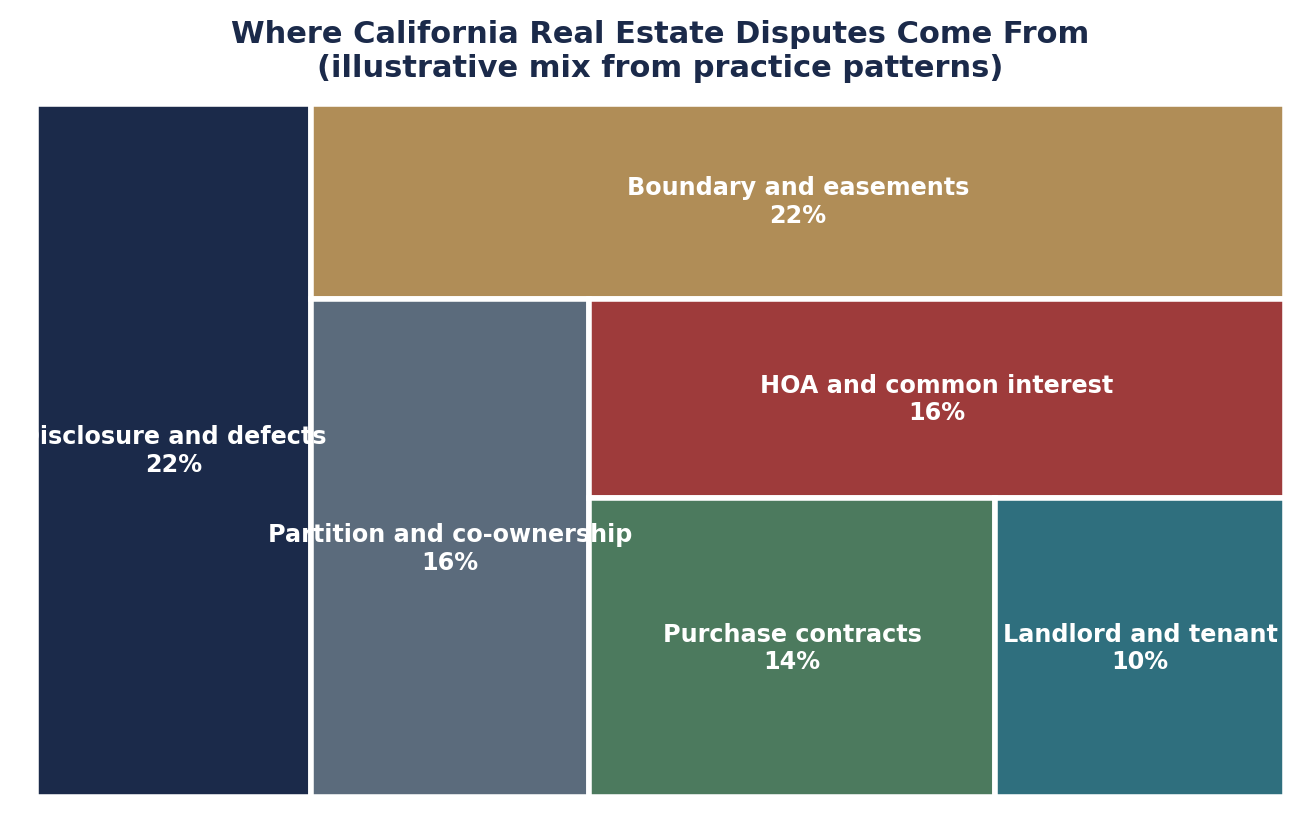 Where California Real Estate Disputes Come From