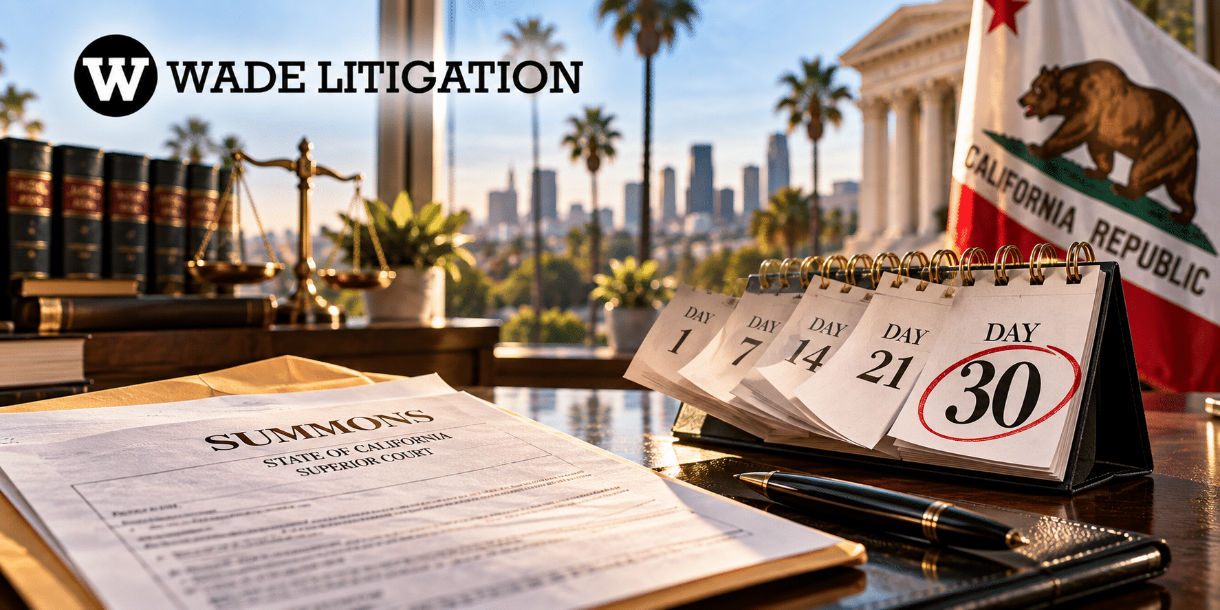 What to Do When You Are Sued in California: Your First 30 Days